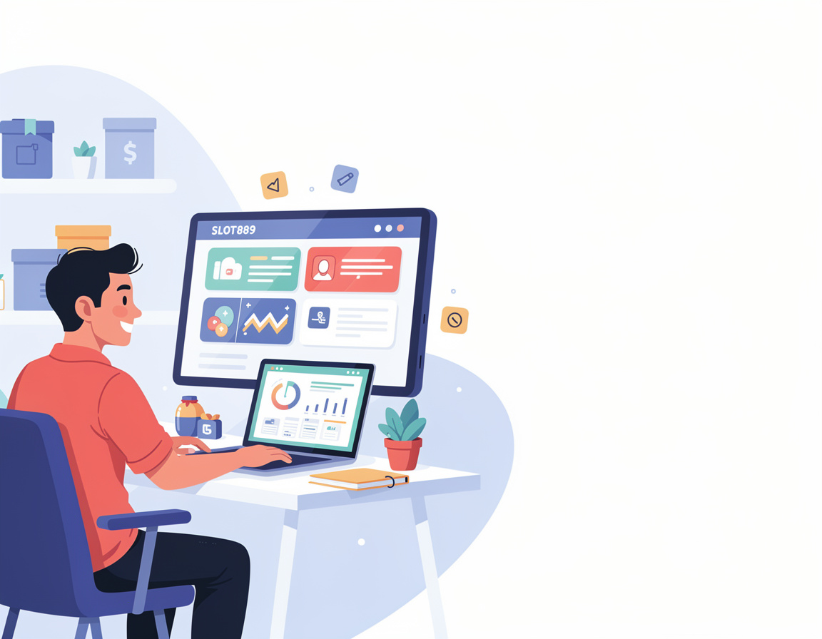 Ilustrasi Cara memakai tutorial praktis untuk UMKM dan pembelajar pemula untuk SLOT889
